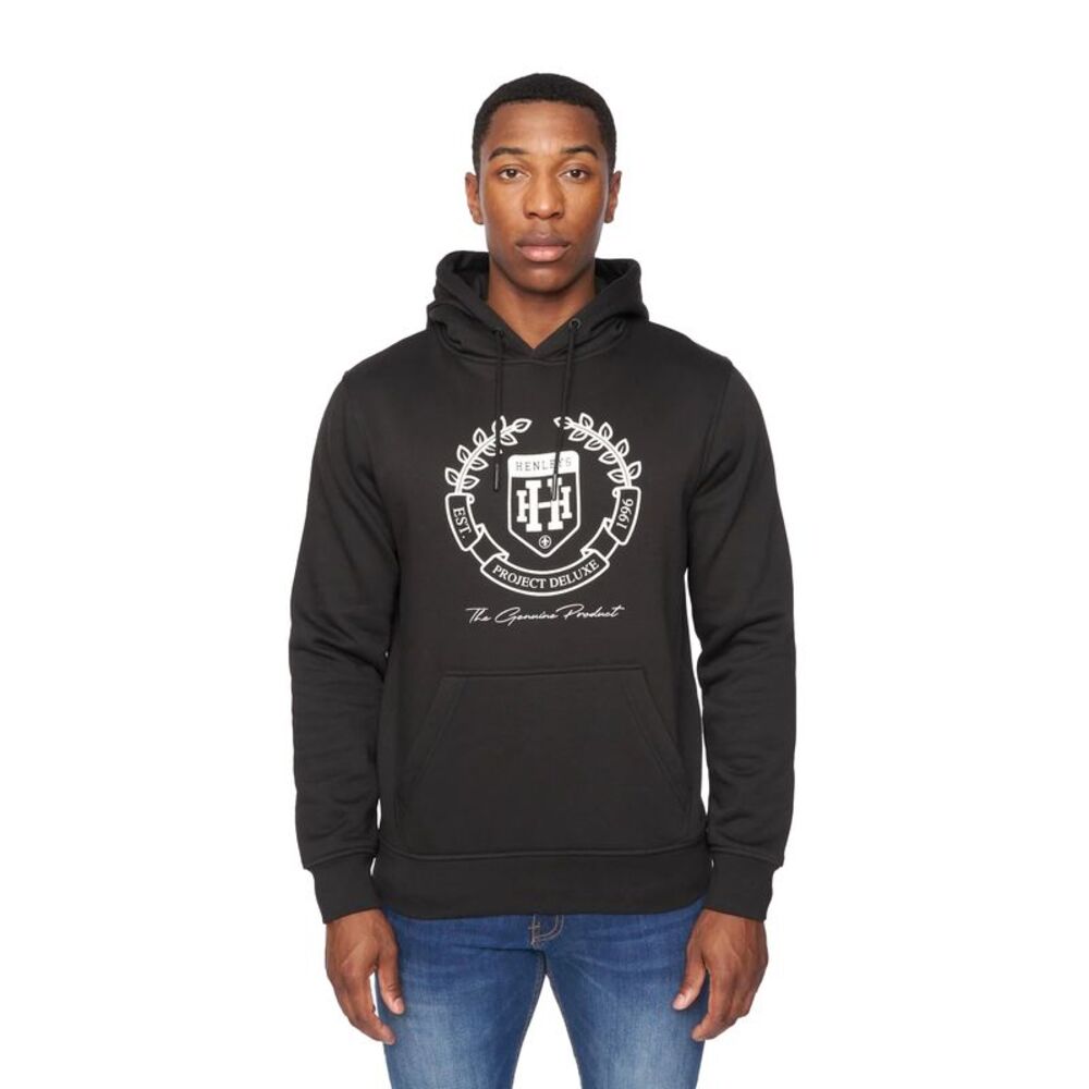 Henleys Mens Myer Hoodie / Black